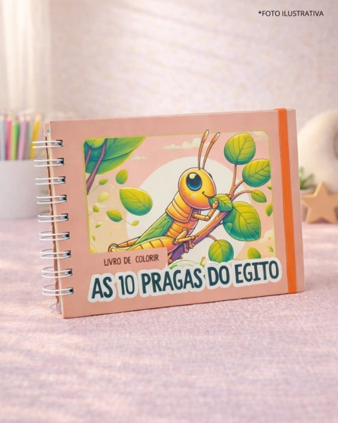 Livro de Colorir Infantil – As 10 Pragas do Egito