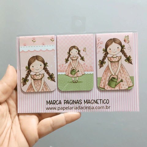 Trio de Marca Páginas - Bonequinhas 5