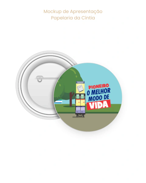 Lembrancinha Pioneiros - Botton Modelo 10