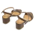 Sandália Vizzano Salto Grosso Feminina Com Fivela Conforto - comprar online