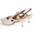 Scarpin Vizzano Slingback Feminino Salto Baixo Fivelas - loja online