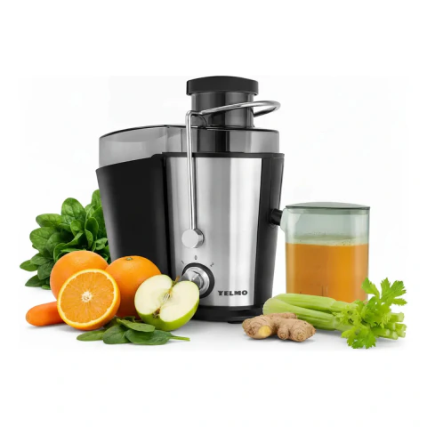 Juguera Eléctrica Extractor De Jugos Yelmo Jg-1707 800w 2 Vel Tubo 65mm