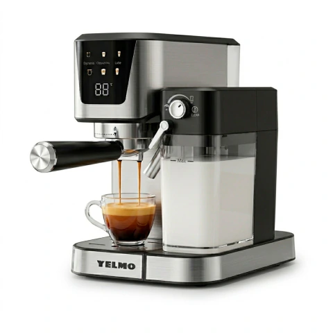Cafetera Espresso Yelmo Ce-5119 Semiautomatica 1350w Acero