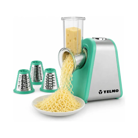 Rallador Eléctrico Yelmo Gr-3609 Vegetales/frutas/queso 200 w - 3 Accesorios