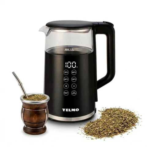 Pava Electrica Yelmo PE-3922 Control Temperatura 1.7 L Digital Cafe Mate Te