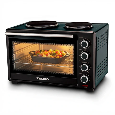 Horno Eléctrico YL-45AN-G 45 L con Doble Anafe
