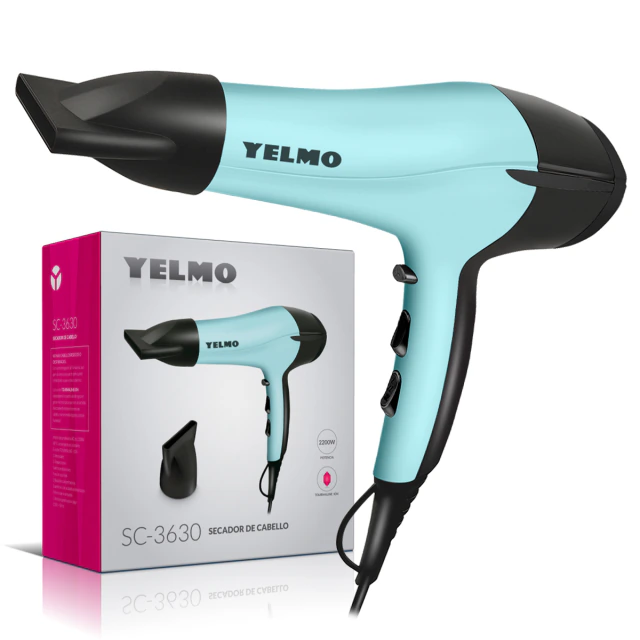 Secador de cabello Yelmo 2200w. 2 vel. 3 temperaturas