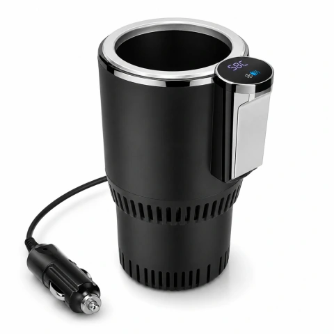 Vaso Térmico para Auto 2 en 1 Calienta y Enfría con Pantalla Digital Táctil