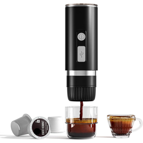 Cafetera Portátil Para Capsulas y Café Molido Expresso