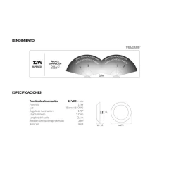 Luminaria Subacuática SuperLED Vulcano 12W en internet
