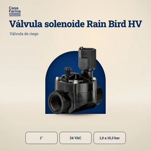 Válvula solenoide de riego Rain Bird HV 1"