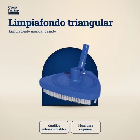Limpiafondo manual triangular Vulcano