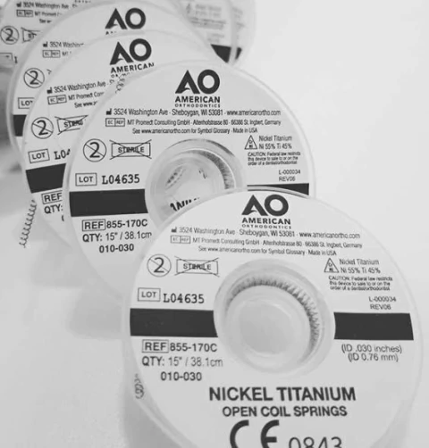 Resortes NiTi Espiras Abiertas