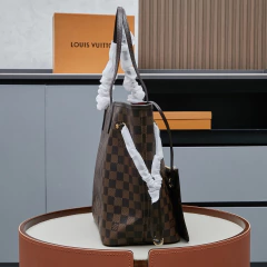 Bolsa LV Neverfull MM | Damier Ebene - loja online