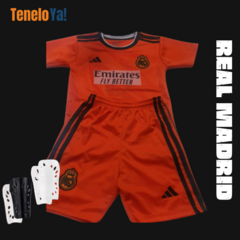 ¡PROMOCIÓN! | CONJUNTO DE FÚTBOL EUROPEO PARA NIÑO + CANILLERAS DE REGALO - Tenelo Ya