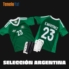 ¡PROMOCIÓN! | CONJUNTO DE FÚTBOL EUROPEO PARA NIÑO + CANILLERAS DE REGALO - comprar online