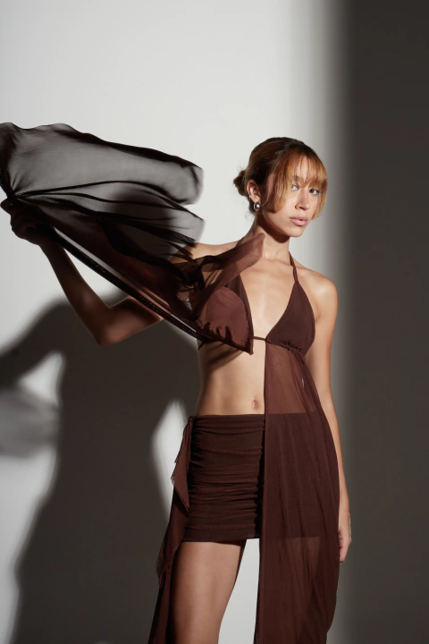 Top Biquíni Vibes Brown