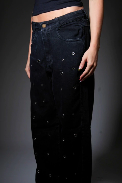 Calça Oversized Ilhós | Encomende - comprar online