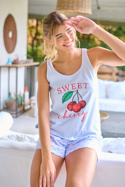 Pijama Sweet Cherry (2XL al 4XL) - comprar online