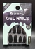 Unha Postiça Amendoada Dafu Gel Nails com Adesivo 24pçs -Preta