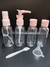 Kit Viagem com 4 Frascos, 1 funil e 1 espatula