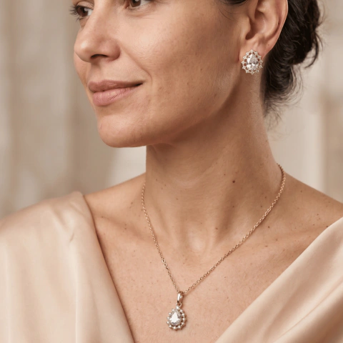 Conjunto Gota com Zircônias