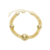 Pulseira com Malha e Esferas 18cm - comprar online