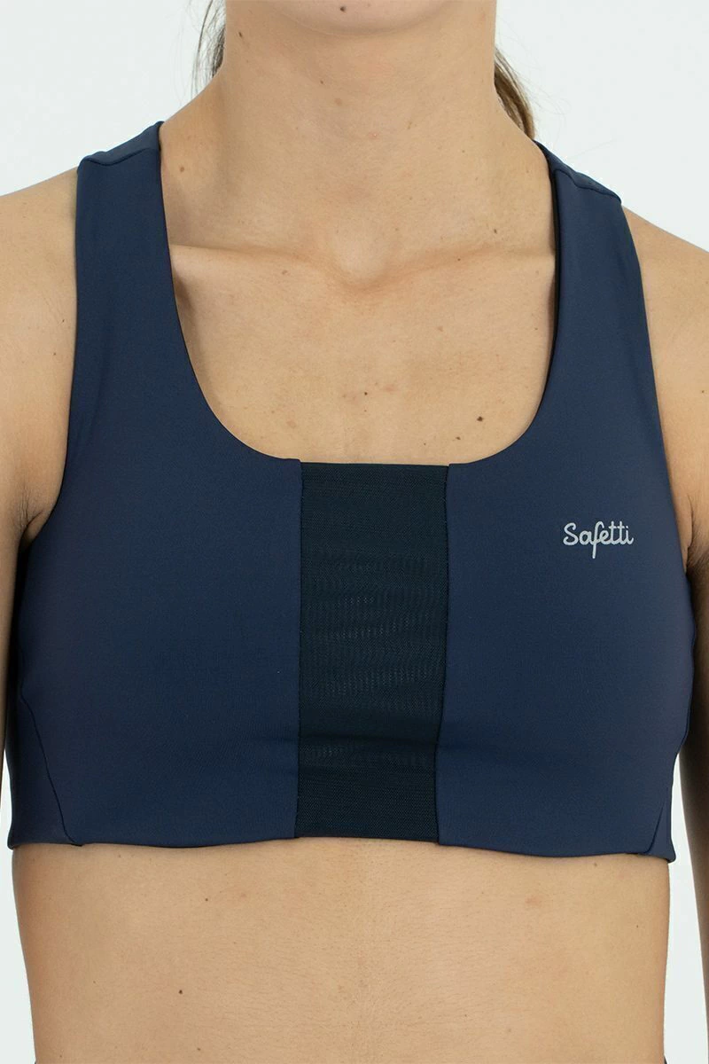 Safetti Top Corrida Fem Doumotion Dupla Face Marinho