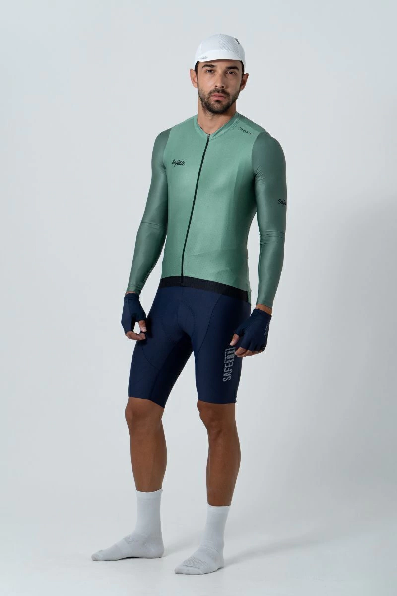 Safetti Jersey ML Masc Semplicitá Cadet Blue