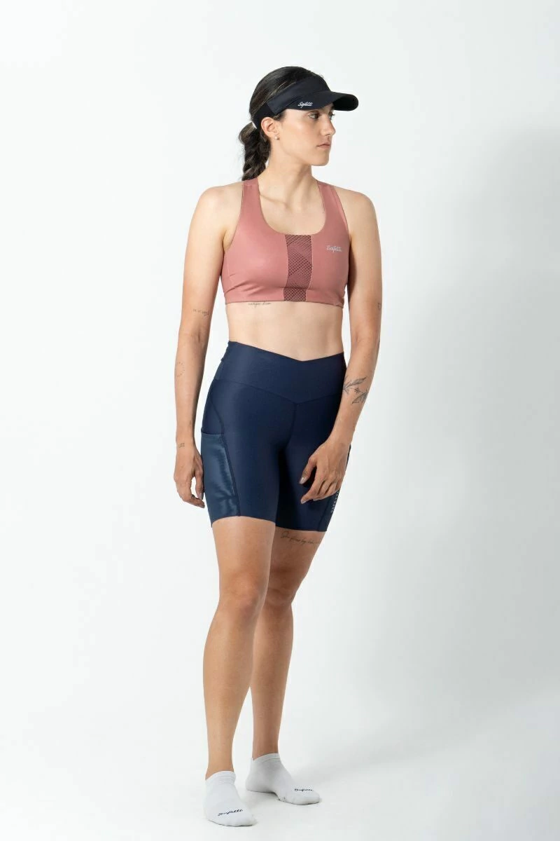 Safetti Top Corrida Fem Doumotion Dupla Face Rosa Ponche