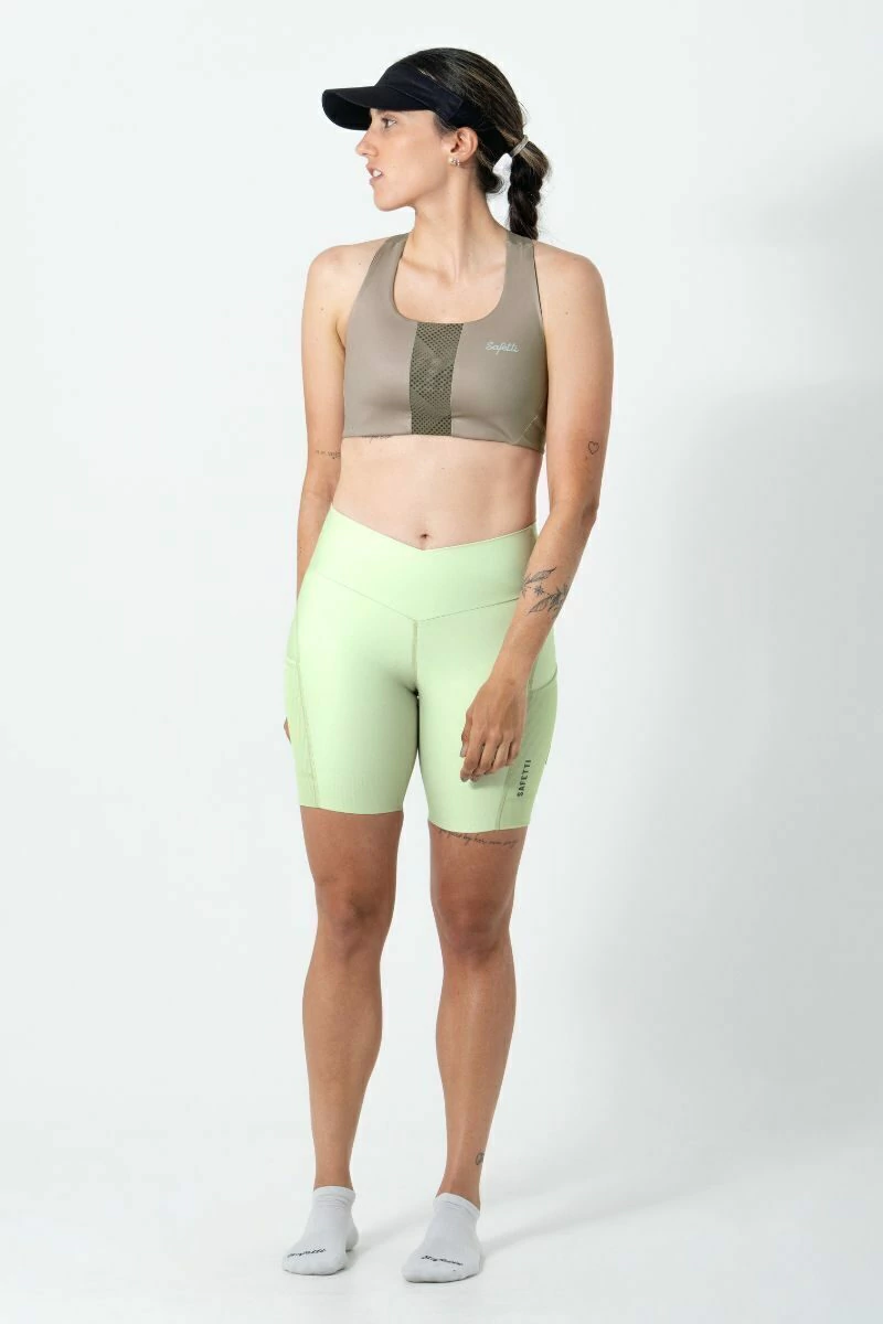 Safetti Top Corrida Fem Doumotion Dupla Face Avelã