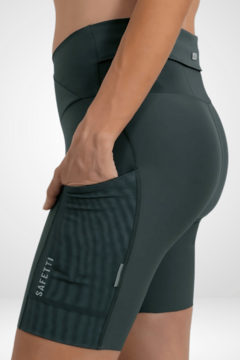 Imagem do Safetti Bermuda de Corrida Feminina Titán 2.0 Cinza