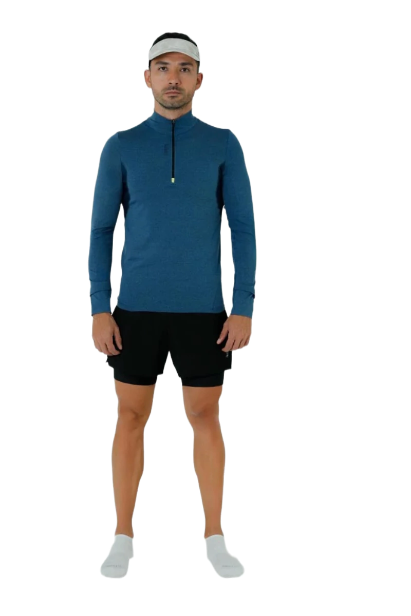 Safetti Camiseta ML Corrida Masc ACTIVE Azul