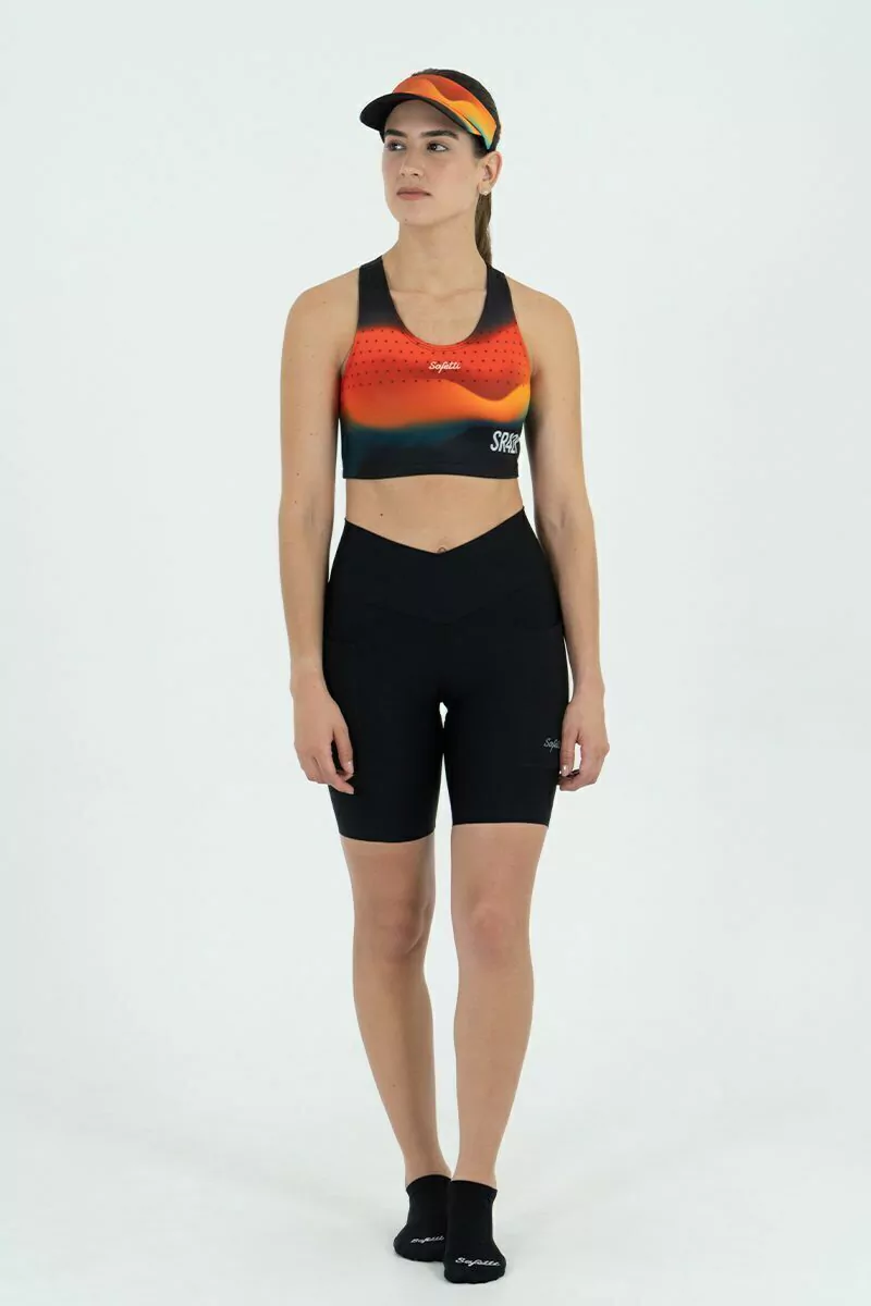 Safetti Bermuda de Corrida Feminina Titán Nero