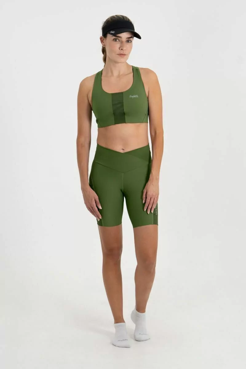 Safetti Bermuda de Corrida Feminina Titán 2.0 Oliva