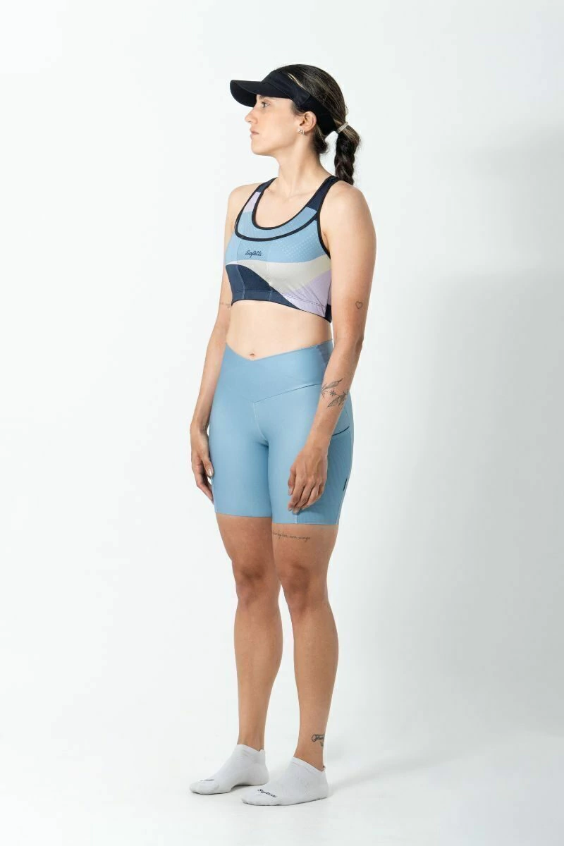 Safetti Top Corrida Fem Swift Asana Ocean