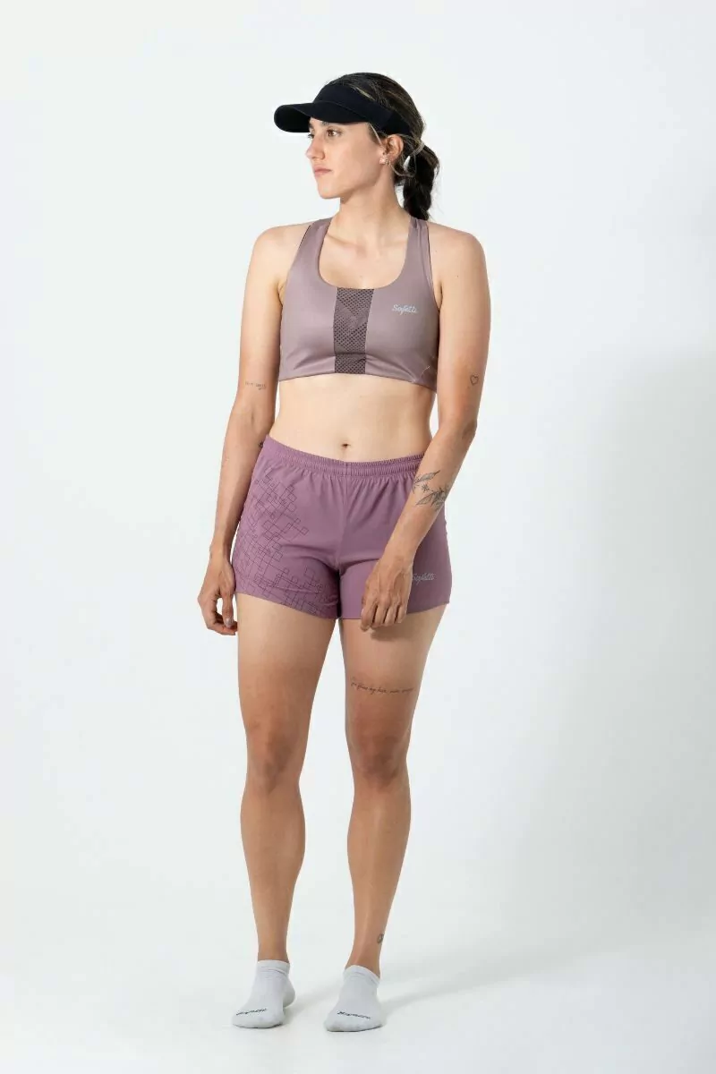 Safetti Short de Corrida Fem Venturi Light Berrymilk
