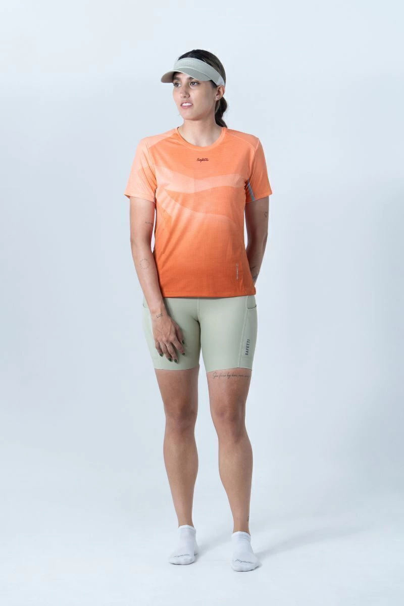 Safetti Camiseta Corrida Fem Cadence Flame