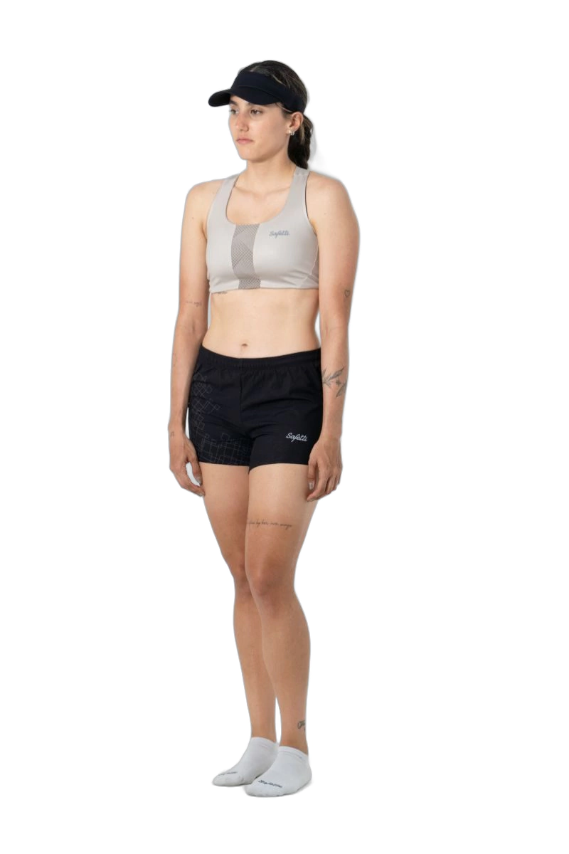 Safetti Short de Corrida Fem Venturi Light Nero