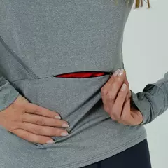 Safetti Camiseta ML Corrida Fem ACTIVE Cinza - loja online