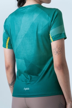 Safetti Camiseta Corrida Fem Cadence Esmeralda