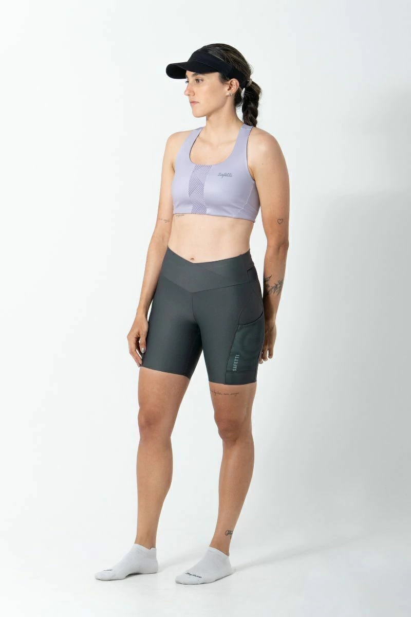 Safetti Top Corrida Fem Doumotion Dupla Face Lavanda