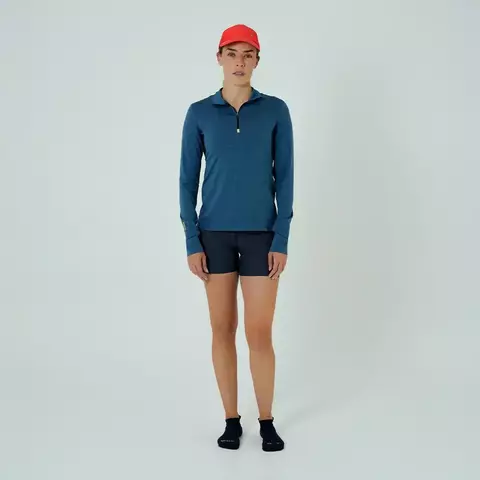 Safetti Camiseta ML Corrida Fem ACTIVE Azul