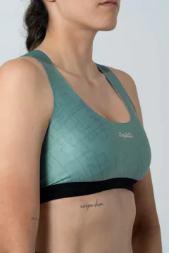 Safetti Top Fem Semplicitá Cadet Blue na internet