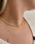Choker bolinhas contínuas pequena ouro - LirioArt