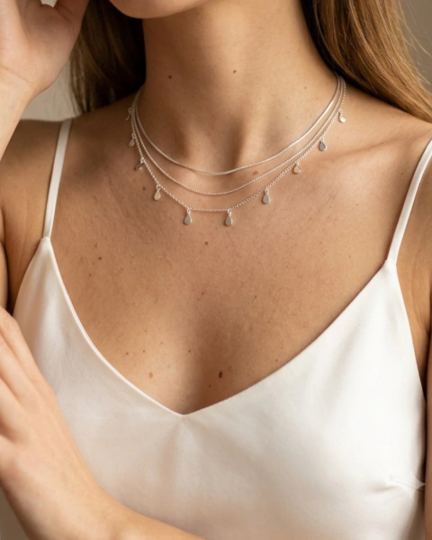 Choker tripla - Semijoia