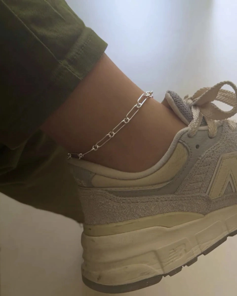 Tornozeleira elos com intervalo - Semijoia - comprar online