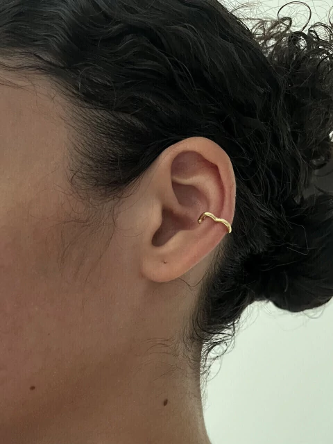 Piercing coração liso - Banhado a Ouro 18K
