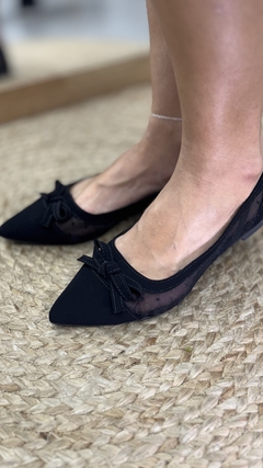 Sapatilha Poá Preto - Scarpa Ideale Calçados 