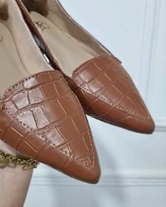 Sapatilha Croco Caramelo - comprar online
